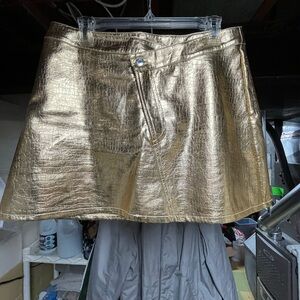 Ronny Kobo Collection Gold Skirt